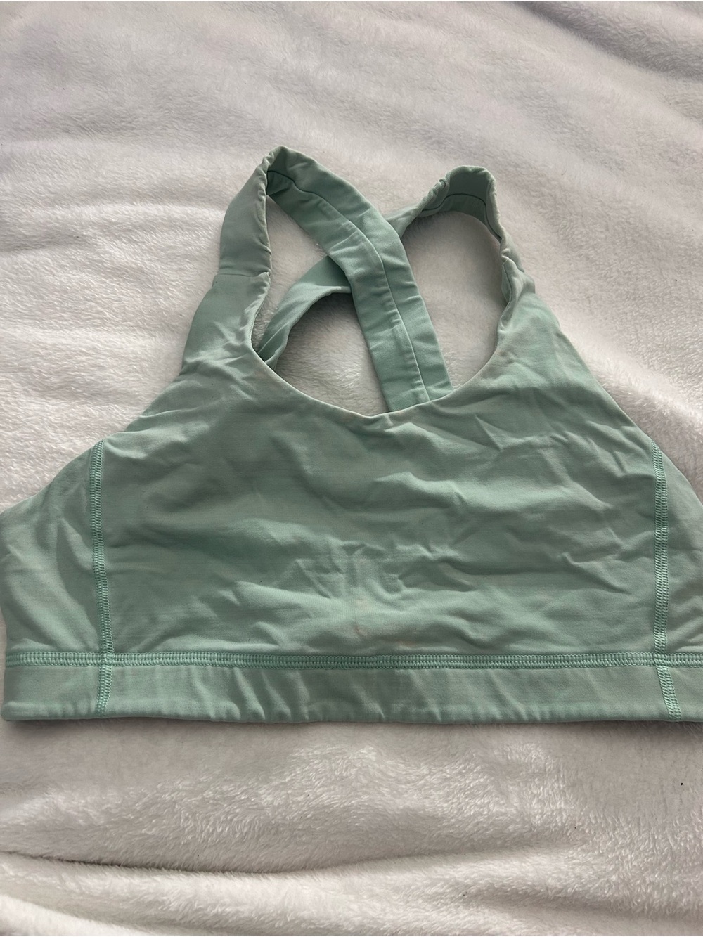 lululemon athletica Mint Green Racerback Sports Bra Sz 8